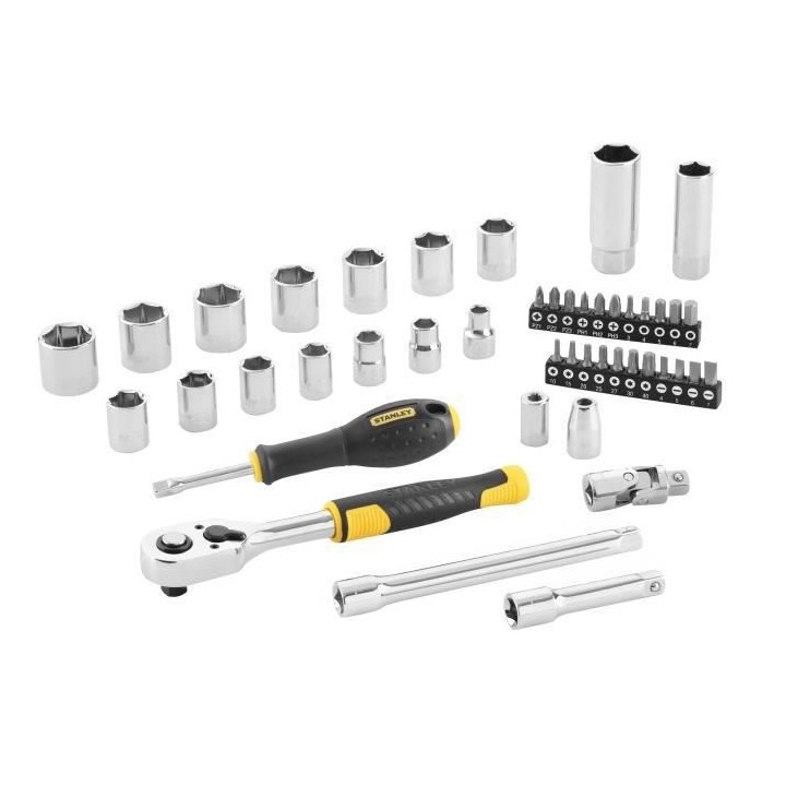 Coffret de douilles 3/8'' STANLEY - STMT82829-1 - Jeu de 45 pieces