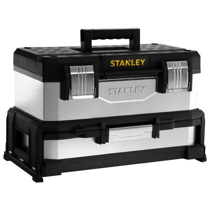 Boîte a outils bimatiere galvanisée avec tiroir STANLEY - 1-95-830 -