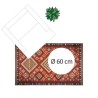 Tapis de salon Kilim - 100 x 150 cm - Rouge