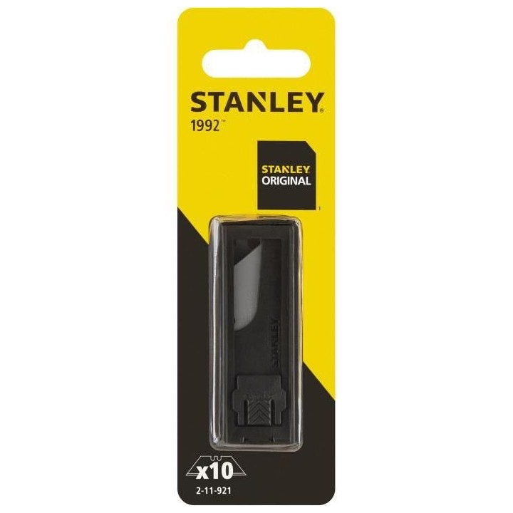 Lames de couteaux 1992 STANLEY - 2-11-921 - 62 mm - Jeu de 10 pieces
