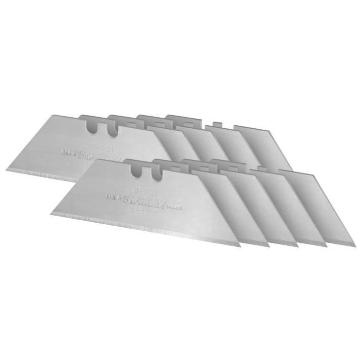 Lames de couteaux 1992 STANLEY - 2-11-921 - 62 mm - Jeu de 10 pieces