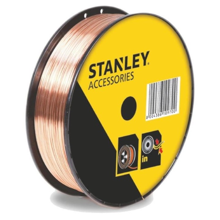 STANLEY 460659 Bobine fil acier fourré pour soudure MIG/MAG sans gaz