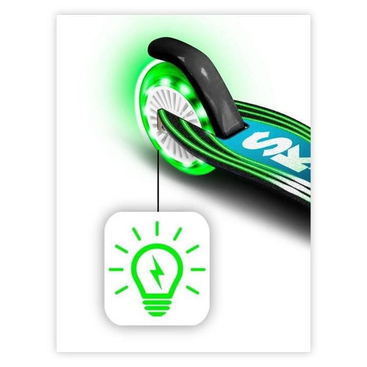 STAMP Trottinette pliable SKIDS CONTROL roues lumineuses