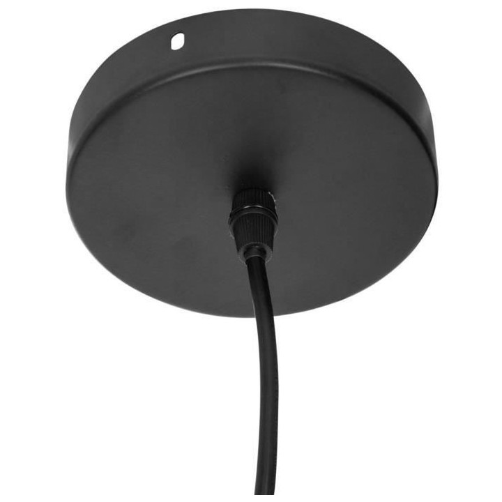 Suspension en métal filaire - E27 - 40 W - H. 35,5 cm - Noir