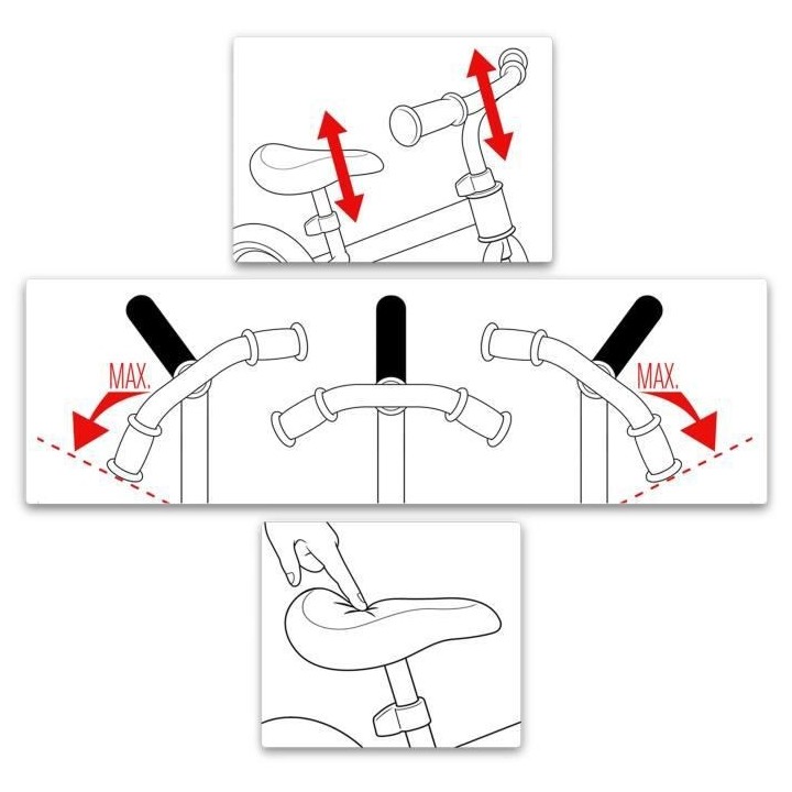Draisienne avec repose-pieds - Vert - SKIDS CONTROL