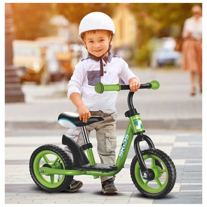 Draisienne avec repose-pieds - Vert - SKIDS CONTROL