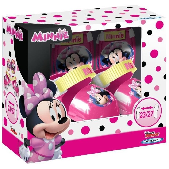 DISNEY MINNIE Set patins a roulettes + coudieres + genouilleres