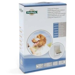 PetSafe - Chatiere Staywell Résistante en Aluminium pour Chien et gros Chat, Systeme de Verrouillage, Robuste, Isolante - taill