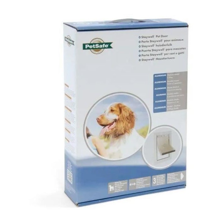 PetSafe - Chatiere Staywell Résistante en Aluminium pour Chien et gro