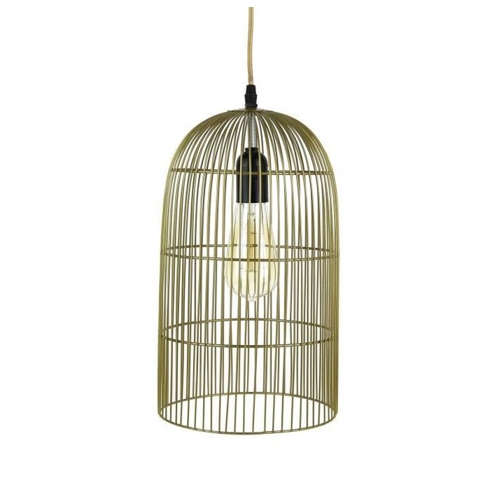 Suspension Cage Haute Filaire - Métal - Mordore Mat - HOME DECO FACTO