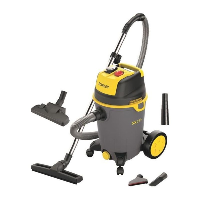 STANLEY ASPIRATEUR EAU ET POUSSIERE SUR CHARIOT 1200 W - 25 L - AVEC Prise électroportatif