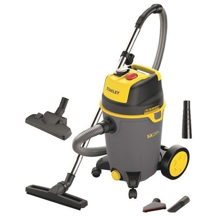 STANLEY ASPIRATEUR EAU ET POUSSIERE SUR CHARIOT 1200 W - 25 L - AVEC P