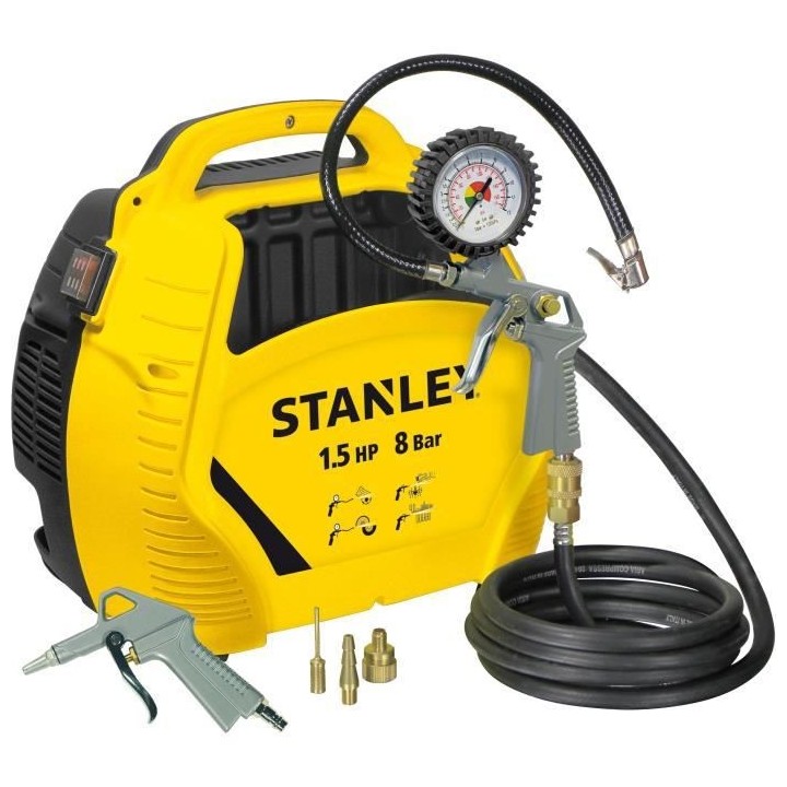 STANLEY Compresseur d'air sans cuve + kit de gonflage AIR KIT - 1,5 CV