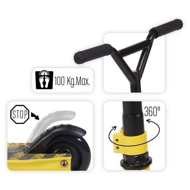 STAMP Trottinette Freestyle Jaune