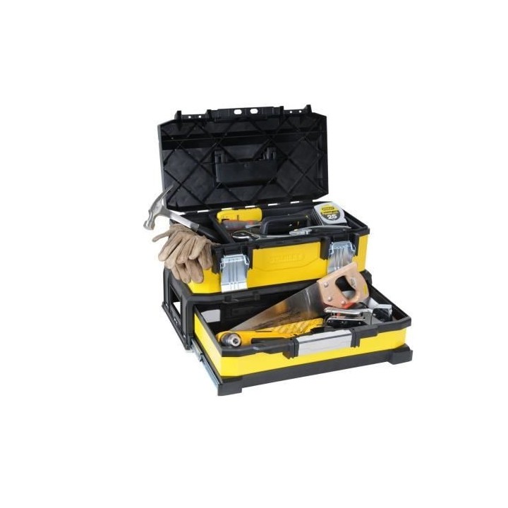 Boîte a outils bimatiere avec tiroir STANLEY - 1-95-829 - 51 cm