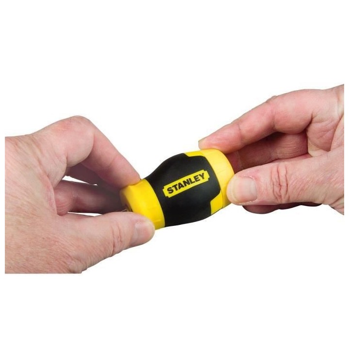 Tournevis porte-embouts boule bimatiere STANLEY - 0-66-357 - 6 embouts