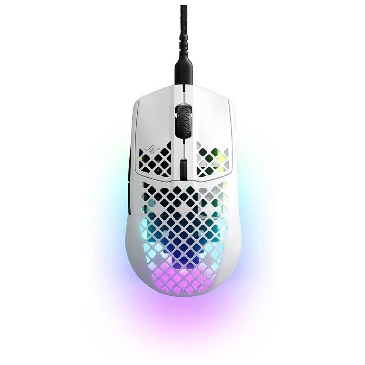 Souris Aerox 3 PC - Filaire - STEELSERIES - Blanc