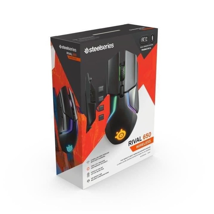 STEELSERIES Souris Rival 650 Wireless PC