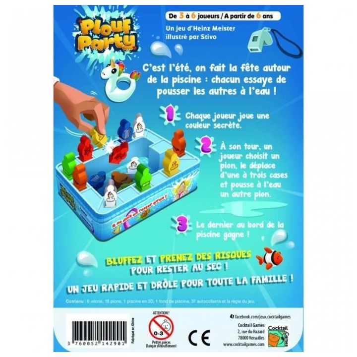 Cocktail Games | Plouf Party | Jeu de société | a partir de 6 ans |