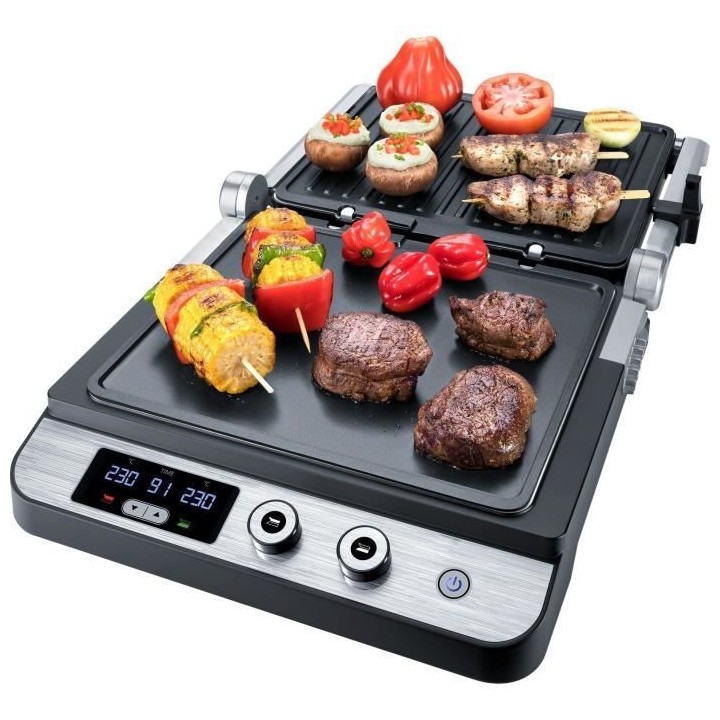 STEBA 187200 FG120 Grill de contact - 1800 W - Surface de cuisson anti