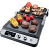 STEBA 187200 FG120 Grill de contact - 1800 W - Surface de cuisson antiadhésive: 2 x 27 x 24 cm - Inox et noir