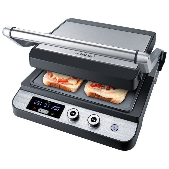 STEBA 187200 FG120 Grill de contact - 1800 W - Surface de cuisson anti