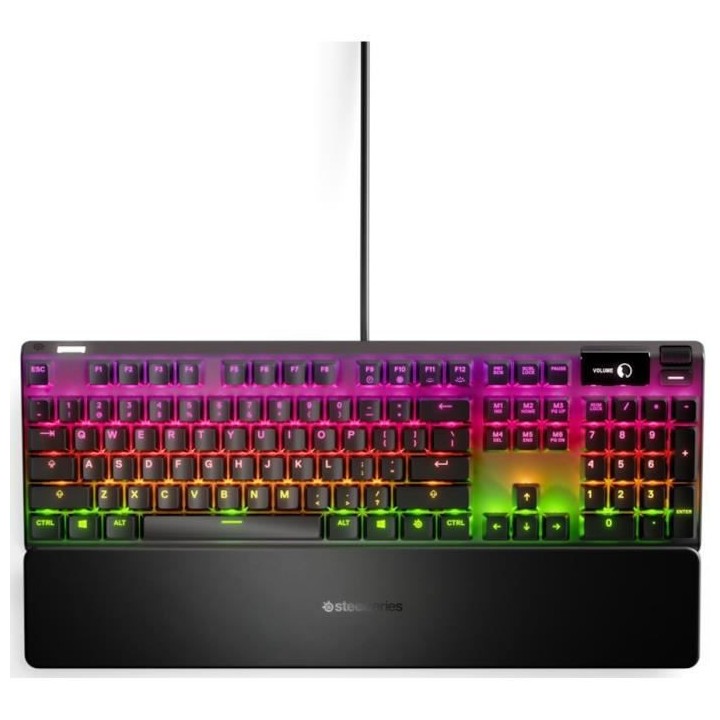 Clavier Gaming - AZERTY - STEELSERIES - Apex 7 Red Switch - Avec Pavé