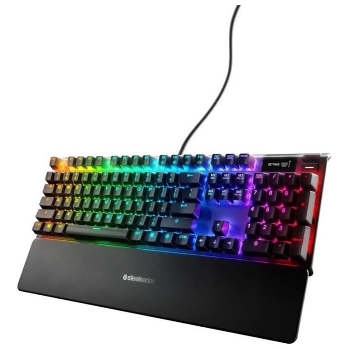 Clavier Gaming - AZERTY - STEELSERIES - Apex 7 Red Switch - Avec Pavé