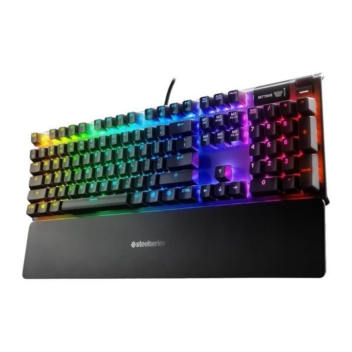 Clavier Gaming - AZERTY - STEELSERIES - Apex 7 Red Switch - Avec Pavé