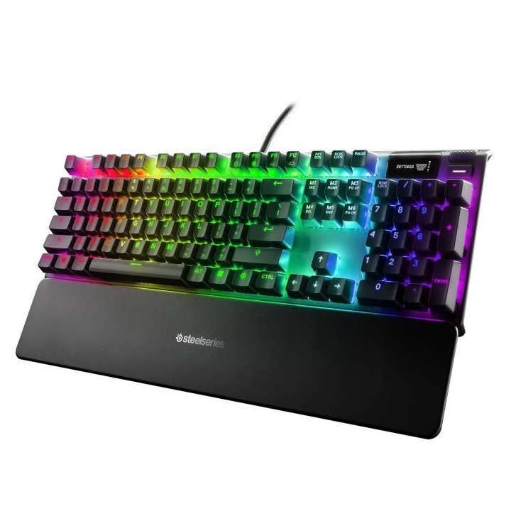 STEELSERIES Clavier Apex 7 Blue Switch Ecran intelligent