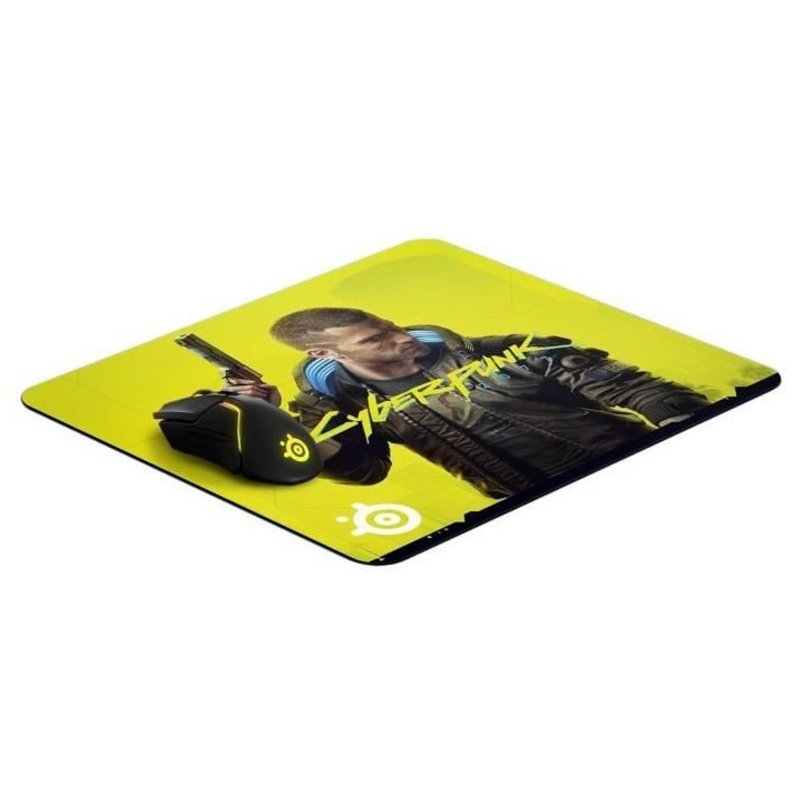 Tapis de Souris Gaming - STEELSERIES - QCK Large - Cyberpunk