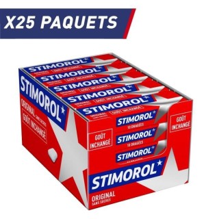STIMOROL Original - Chewing-Gum sans Sucre avec Édulcorants - Menthe/