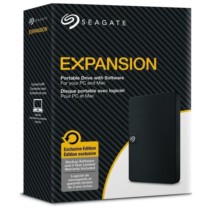 Disque Dur Externe - SEAGATE - Expansion Portable - 4To - USB 3.0 (STK