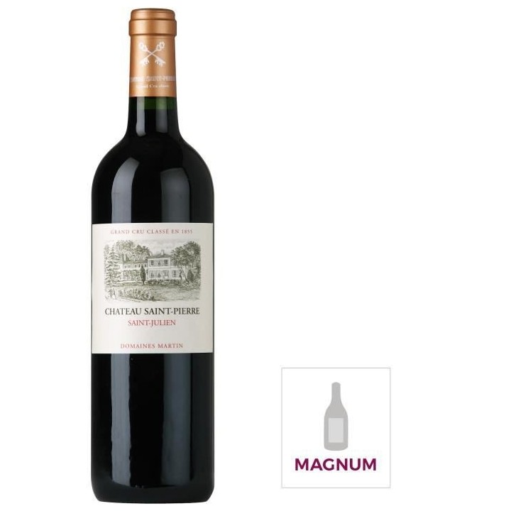 Magnum Château Saint Pierre 2015 Saint Julien - Vin rouge de Bordeaux