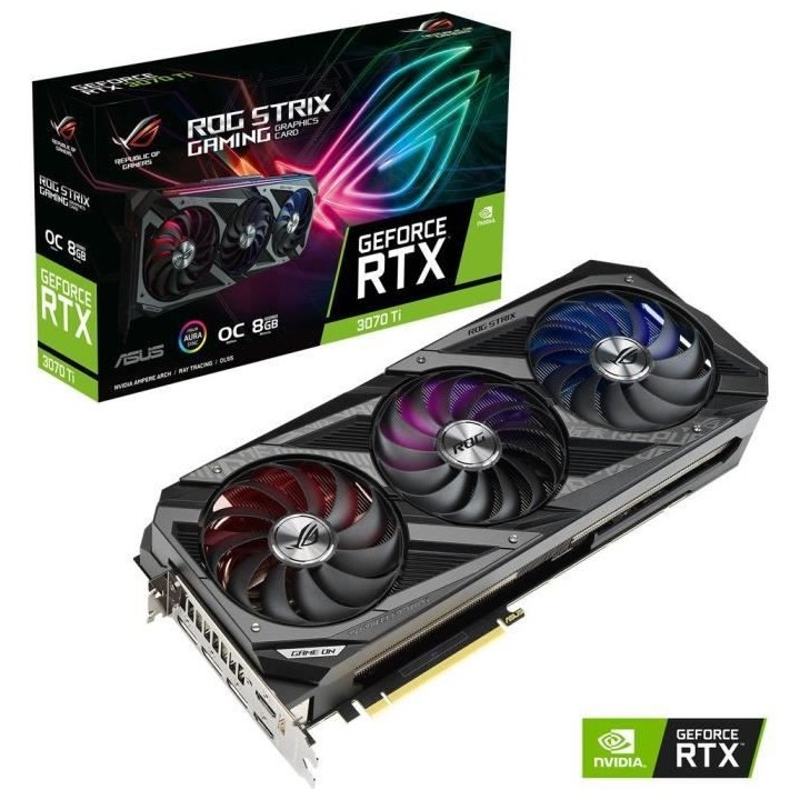 Carte Graphique - ASUS - ROG Strix RTX 3070 Ti O8G Gaming - ROG-STRIX-