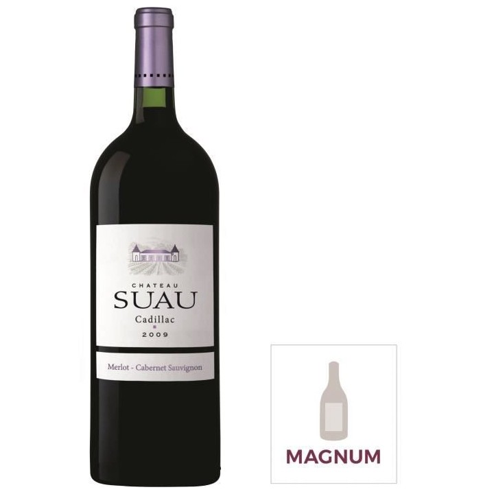 Magnum Château Suau Cadillac 2009 Côtes de Bordeaux - Vin rouge de B