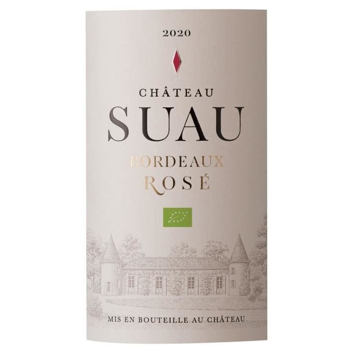 Château Suau 2020 Bordeaux - Vin rosé de Bordeaux - Bio