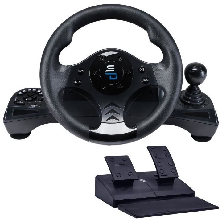 Superdrive - Volant de course GS750 avec pédalier, palettes, levier d