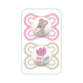 MAM Sucette Perfect - 2-6+m - Silicone - Bte stérilisation - Lot de 2