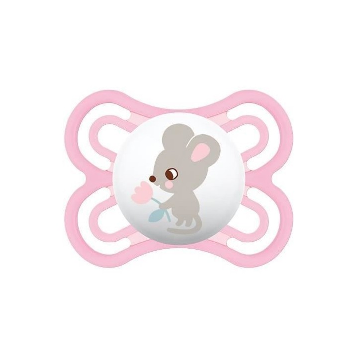 MAM Sucette Perfect - 2-6+m - Silicone - Bte stérilisation - Lot de 2