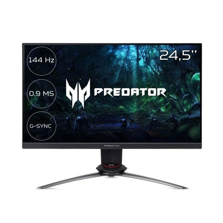 Écran PC Gamer - ACER Predator XB253QGPbmiiprzx - 24,5 - Dalle IPS -