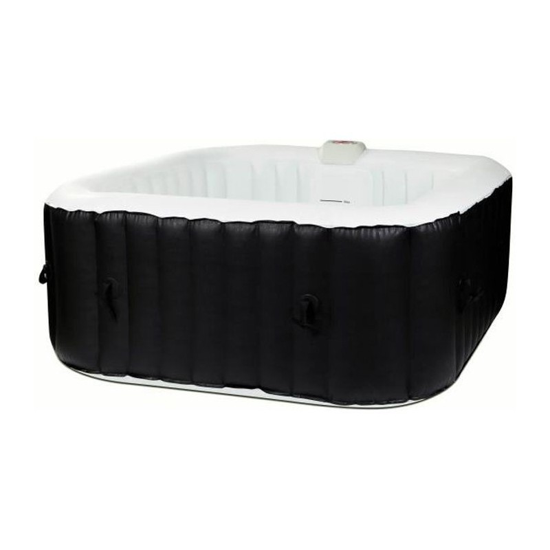 Spa gonflable SUNSPA - AC01 - 157 x 67 cm - 4 places - Carré (Livré avec filtre, cadenas, tapis de sol et couverture)