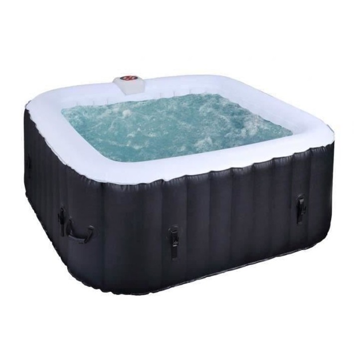 Spa gonflable SUNSPA - AC02 - 185 x 65 cm - 6 places - Carré (Livré