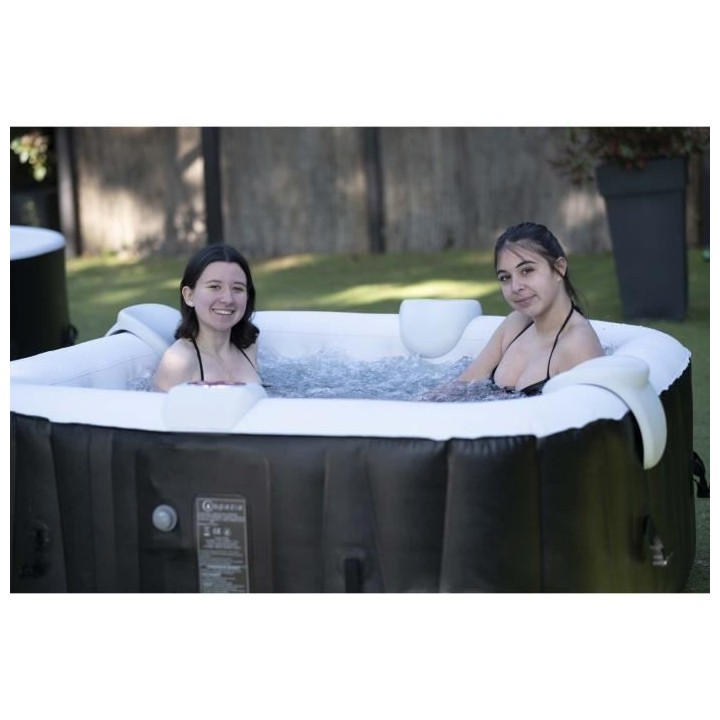 Spa gonflable avec bandeau LED SUNSPA - AC02-LED - 185 x 65 cm - 6 pla