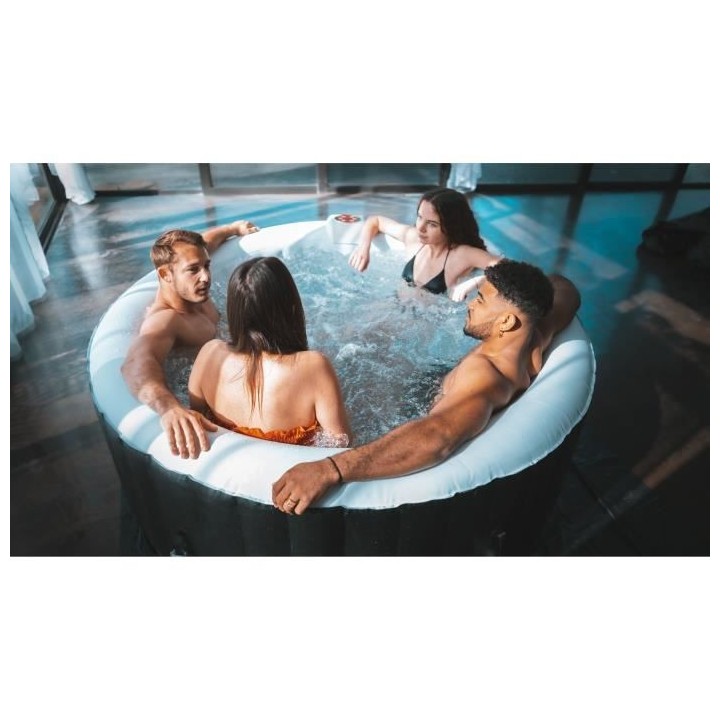 Spa gonflable SUNSPA - AS04 - 185 x 65 cm - 4 places - Rond (Livré av
