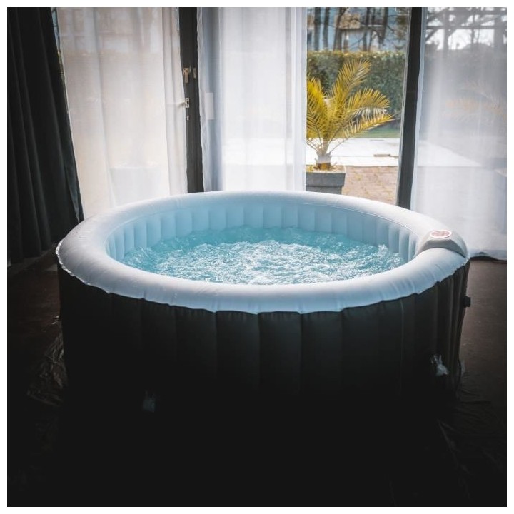 Spa gonflable SUNSPA - AS04 - 185 x 65 cm - 4 places - Rond (Livré av