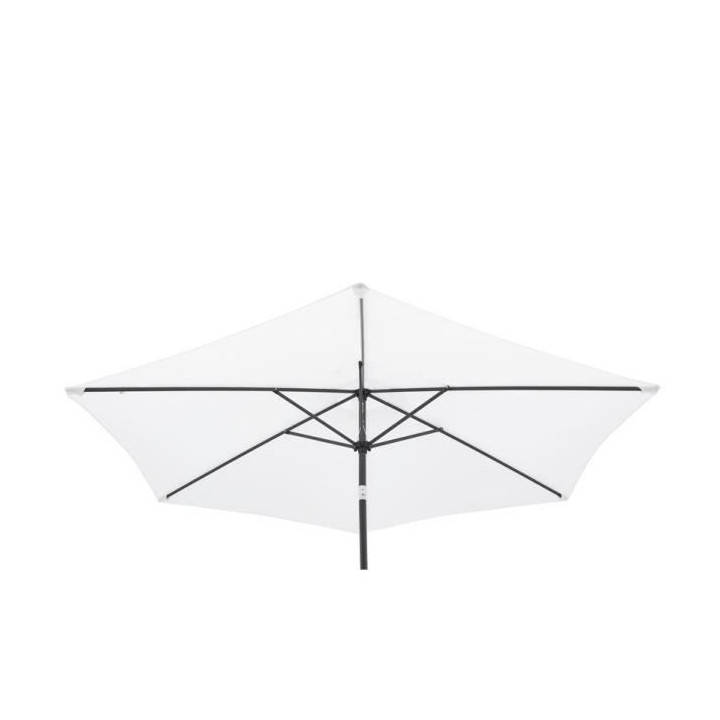 Parasol droit Diam. 3 m – Hauteur ajustable - Mat Aluminium et toile