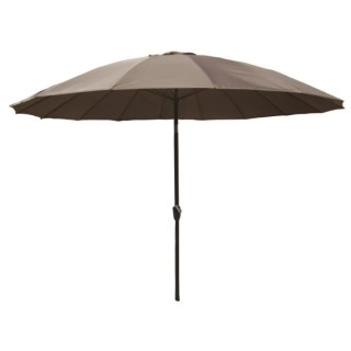 Parasol droit type Shanghai diametre 3m inclinable - Mat aluminium et