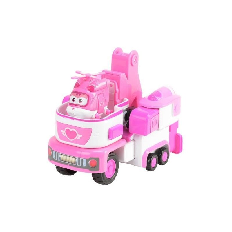 SUPER WINGS Véhicule Transformable en Robot 18 cm + 1 Figurine - Dizzy's Rescue Tow - EU720314