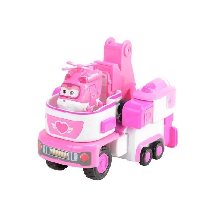 SUPER WINGS Véhicule Transformable en Robot 18 cm + 1 Figurine - Dizz